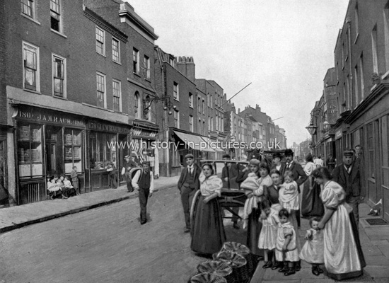 Jamrach's Wild Beast Importers and St George Street, (Ratcliff Highway), Stepney, London. c.1890's